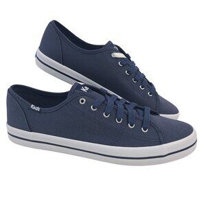 NEW Keds Women's Kickstart Navy Lace-Up Canvas Sneakers Size 9